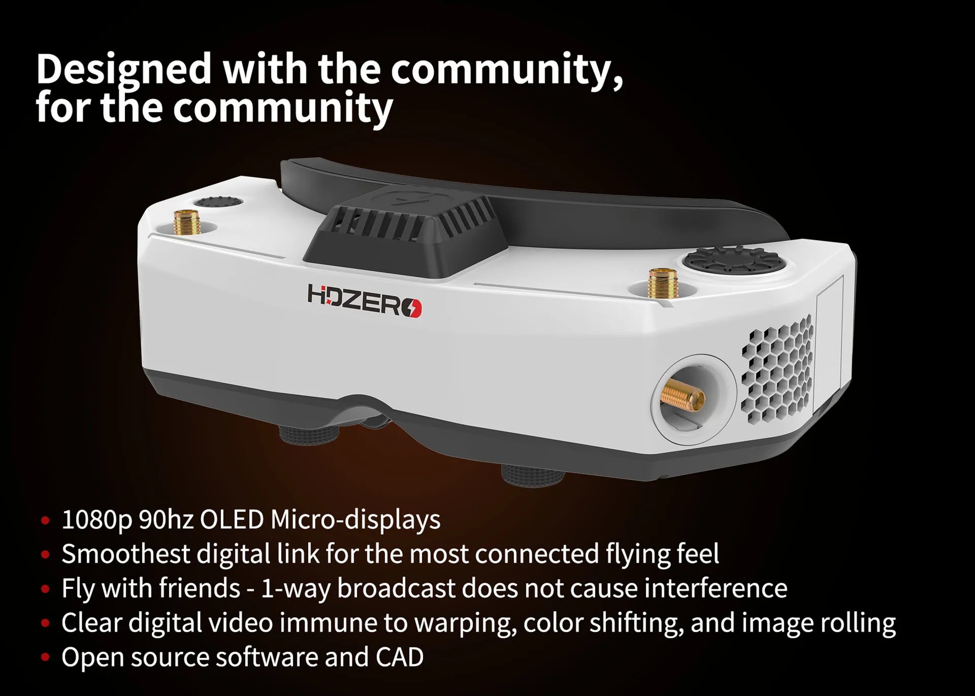 แว่นตา HDZero Goggles 2 FPV HD - Hdzero Goggles Digital Hd Fpv บทวิจารณ์และราคา